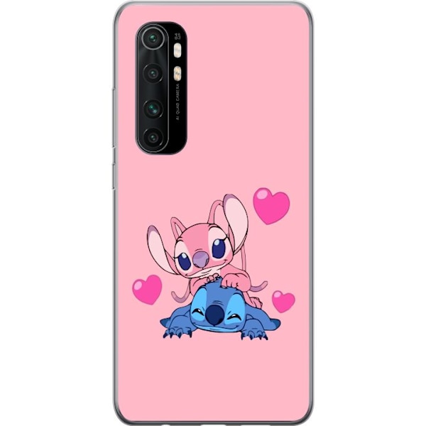 Xiaomi Mi Note 10 Lite Gennemsigtig cover Valentins Dag Stitch