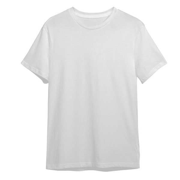 T-shirt för Vuxen | Klassisk Vuxen-T-shirt Katt vit L