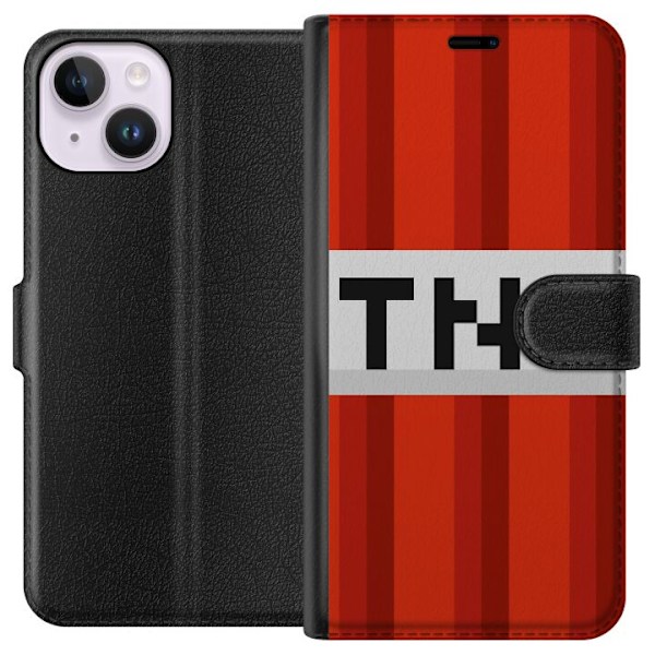 Apple iPhone 15 Plånboksfodral Minecraft TNT