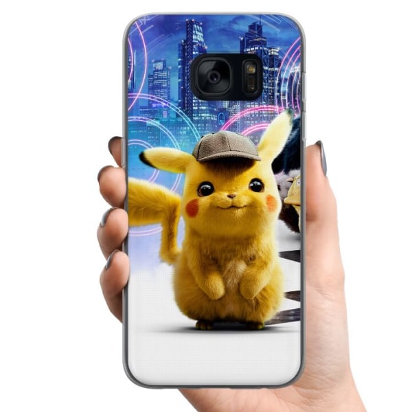 Samsung Galaxy S7 TPU Matkapuhelimen kuori Detektiivi Pikachu