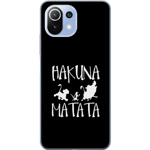 Xiaomi 11 Lite 5G NE Läpinäkyvä kuori Hakuna Matata