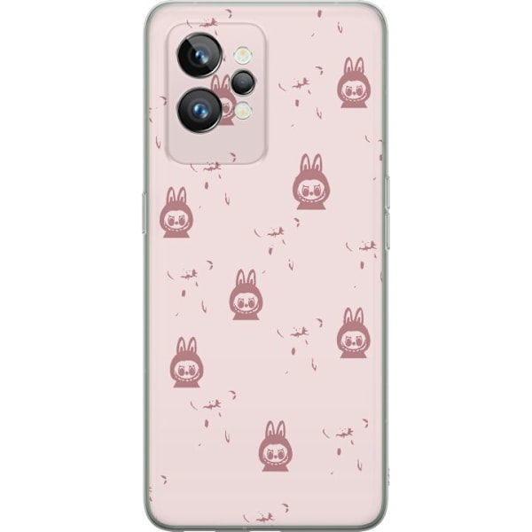 Realme GT2 Pro Läpinäkyvä kuori Labubu Neon Pop - Neonväri