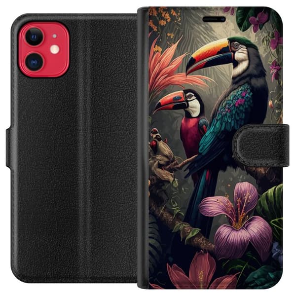 Kompatibel Tegnebogsetui til Apple iPhone 11 Tropisk