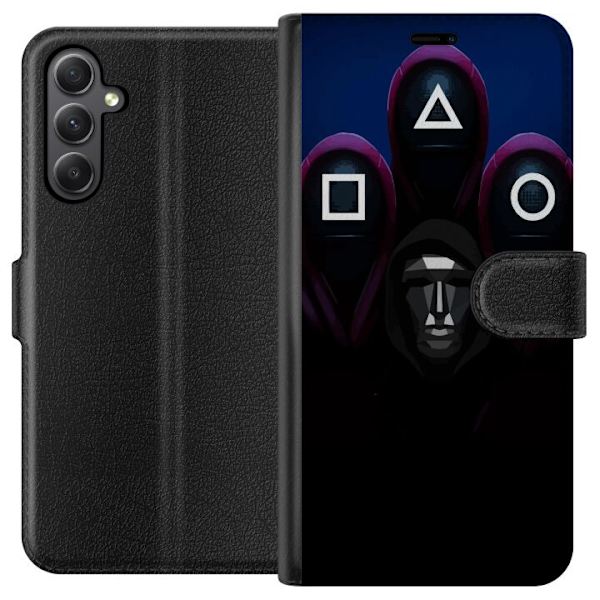 Samsung Galaxy S23 FE Plånboksfodral Squid Game Säsong 3 Nya Ikoner Populär Serie TV Motiv Asiatisk Drama Trend Ikoniskt Grafisk Design