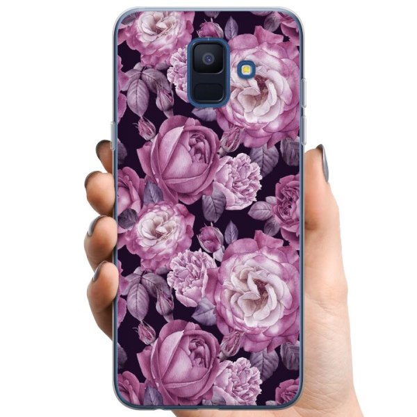 Samsung Galaxy A6 (2018) TPU Mobilskal Blommor