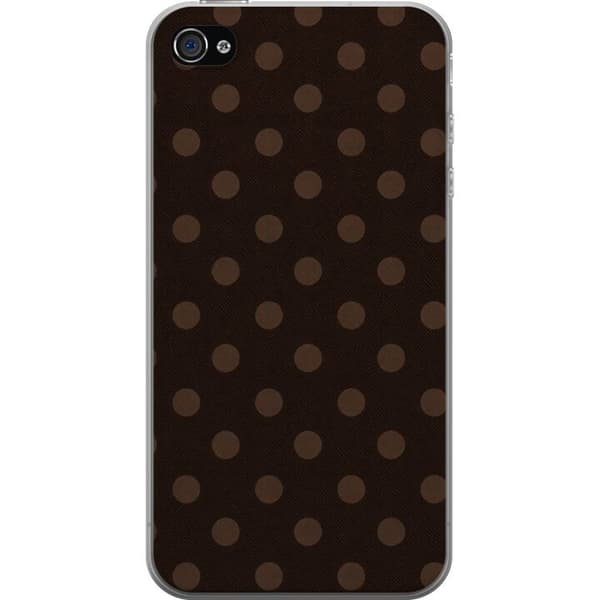 Kompatibelt Mobilskal till Apple iPhone 4 Mocha Dots brun