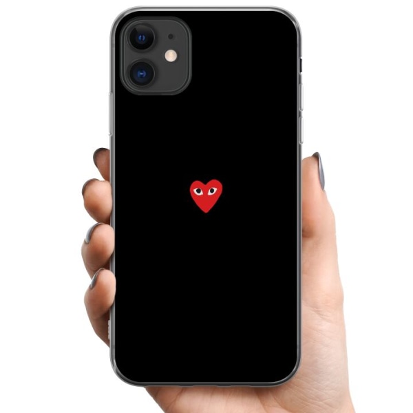 Apple iPhone 11 TPU Mobildeksel Hjerte