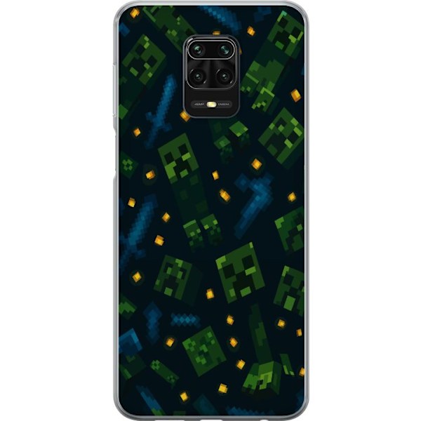 Xiaomi Redmi Note 9S Läpinäkyvä kuori Minecraft Dungeons Mob