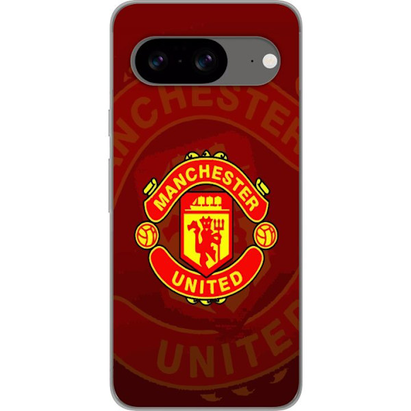 Google Pixel 8 Läpinäkyvä kuori Manchester United