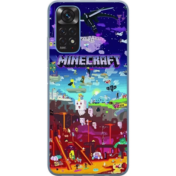 Xiaomi Redmi Note 11 Läpinäkyvä kuori Minecraft
