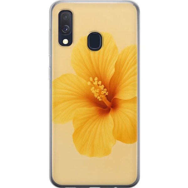 Samsung Galaxy A40 Läpinäkyvä kuori Lemon Zing