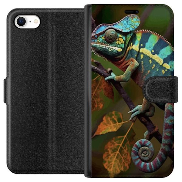 Apple iPhone 6s Plånboksfodral Ödla Grafisk Streetwear Design Djurmönster Modern Urban Stil Populärt Motiv Kreativ Art Trend