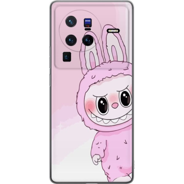 vivo X80 Pro Läpinäkyvä kuori Labubu Jänis-sarja