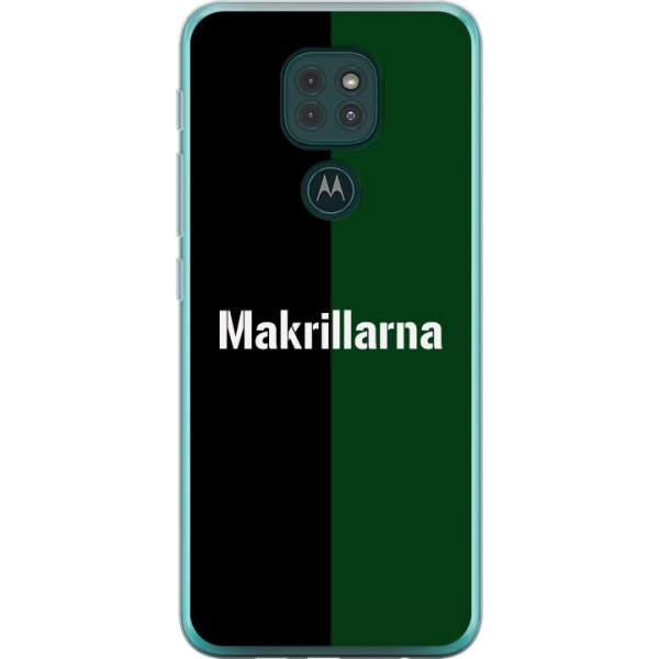 Motorola Moto G9 Play Gennemsigtig cover Makrel Fodbold