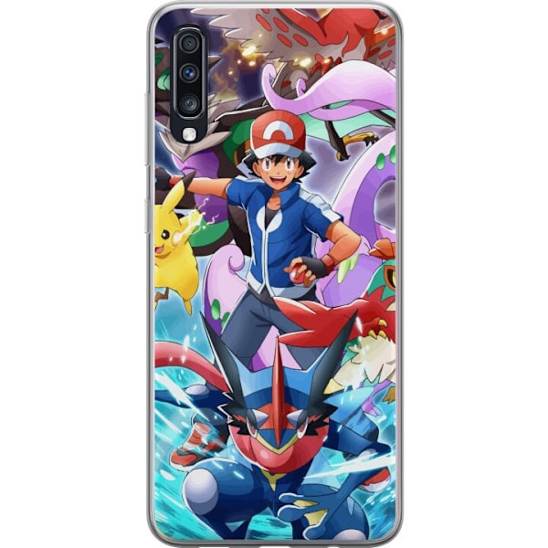 Samsung Galaxy A70 Läpinäkyvä kuori Pokemon