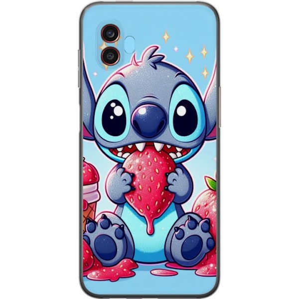 Samsung Galaxy Xcover6 Pro Läpinäkyvä kuori Strawberry Stitch