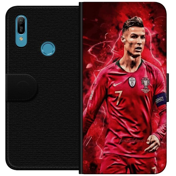 Huawei Y6 (2019) Tegnebogsetui Ronaldo Færdigheder - CR7 Desi