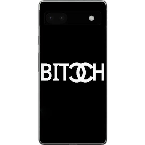 Google Pixel 6a Läpinäkyvä kuori Bitch Chanel -inspiroima katumuoti Muoti Tekstimotiivi Trendi Ikoninen Tyyli Kaupunkisuunnittelu