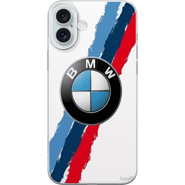 Apple iPhone 16 Plus Gennemsigtig cover BMW Striber