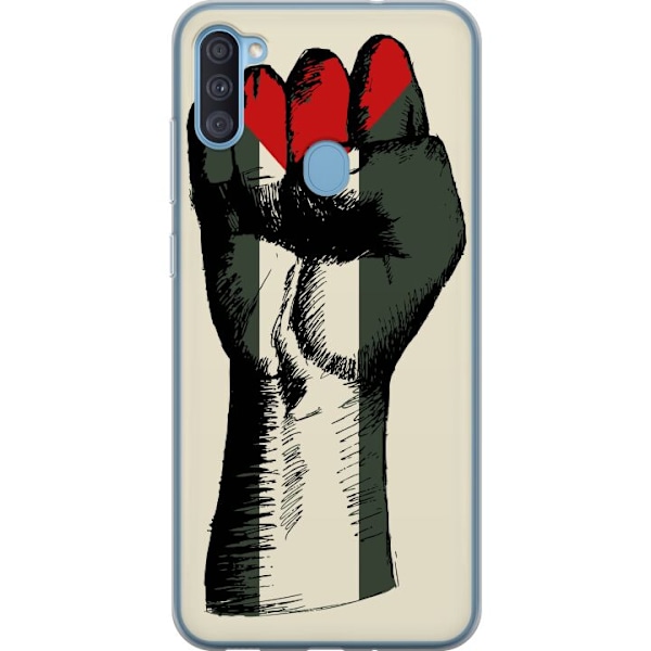 Samsung Galaxy A11 Gennemsigtig cover Hånd bundet i Palæstin