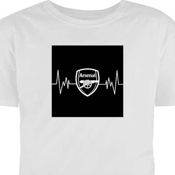 Barn-T-shirt | Bekväm T-shirt för Barn Arsenal vit 12-13 År