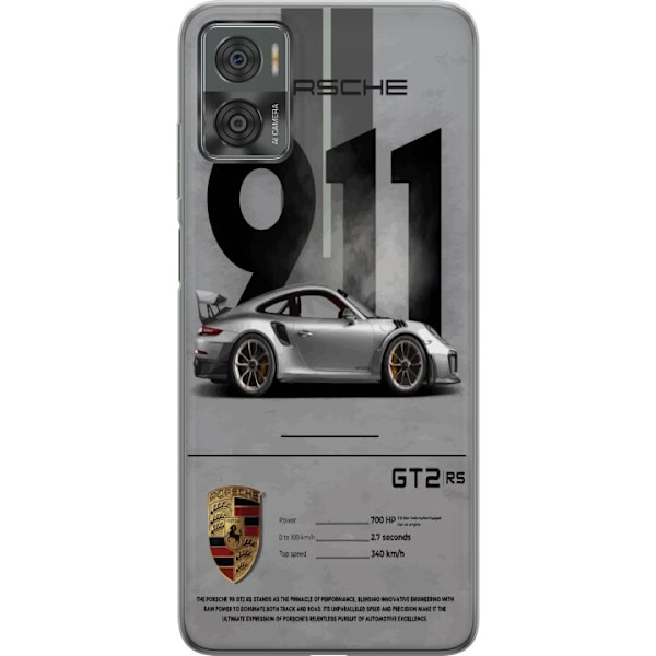 Motorola Moto E22i Gjennomsiktig deksel Porsche 911