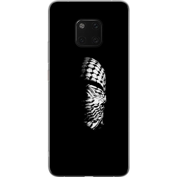 Huawei Mate 20 Pro Gennemsigtig cover Keffiyeh-mønster - klassisk sort-hvid palæstinensisk tørklæde med kulturel betydning