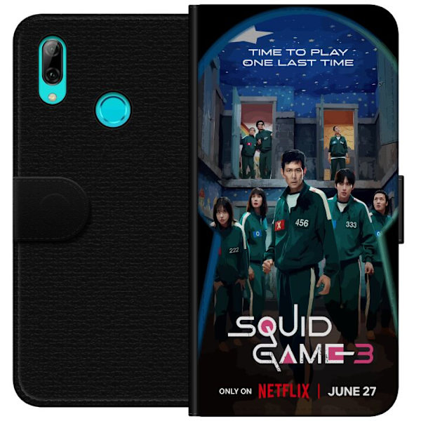 Huawei P smart 2019 Plånboksfodral Squid Game Säsong 3 Seriefigurer Populärt TV Serie Motiv Ikoner Spänning Drama Asiatisk Design Trend