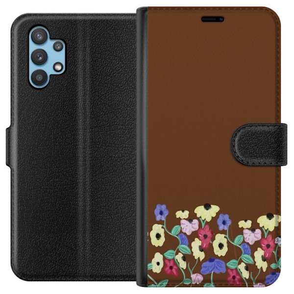 Samsung Galaxy A32 5G Tegnebogsetui Blomster