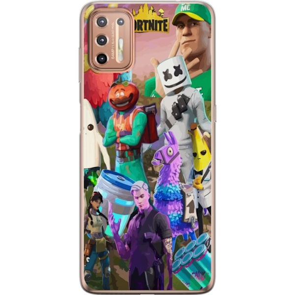 Motorola Moto G9 Plus Gjennomsiktig deksel Fortnite