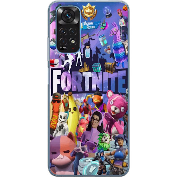Xiaomi Redmi Note 11S Läpinäkyvä kuori Fortnite Hahmot Peliteema Ikonit Peli Suunnittelu Suosittu Taistelurojalainen Lapset Pelihahmojen Teema
