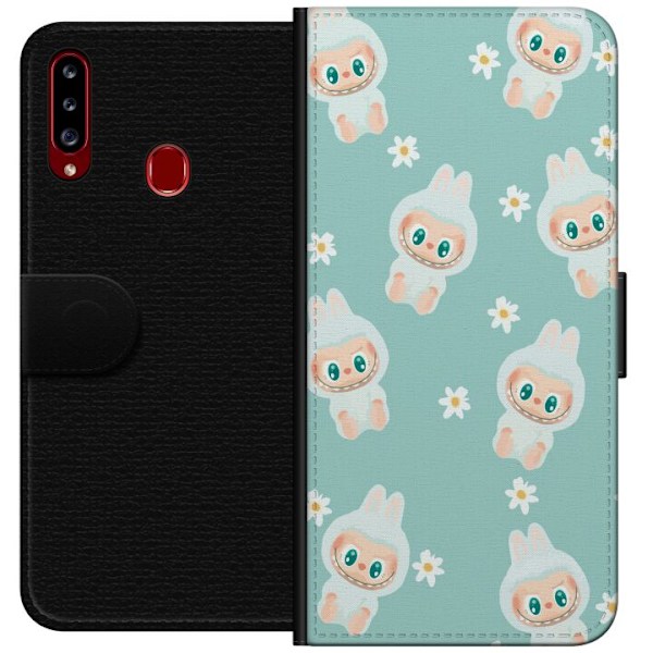 Samsung Galaxy A20s Plånboksfodral Labubu Candy Vibes – Sö