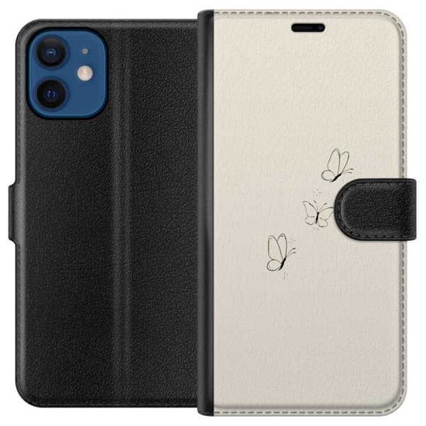 Yhteensopiva Lompakkokotelo Apple iPhone 12 Perhoset