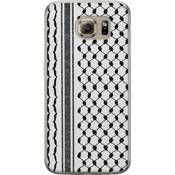 Samsung Galaxy S6 Läpinäkyvä kuori Palestiinalainen kuvio - perinteiseen tyyliin inspiroima keffiyeh-kangas