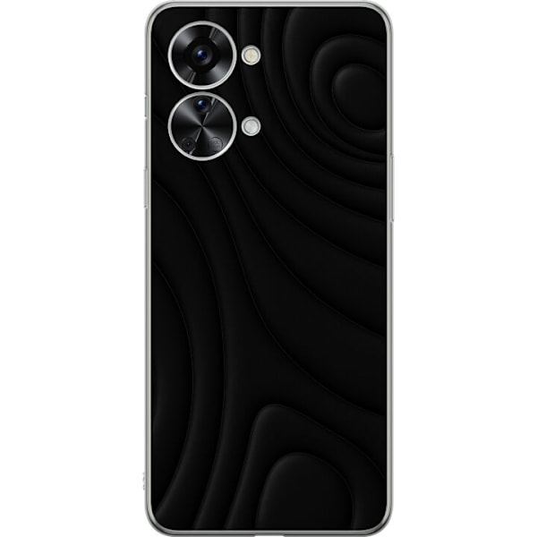 OnePlus Nord 2T Genomskinligt Skal Black Waves