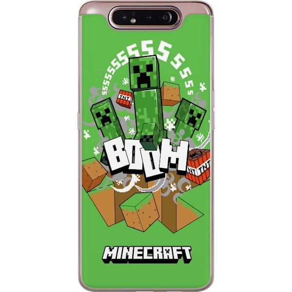 Samsung Galaxy A80 Genomskinligt Skal Minecraft Boom