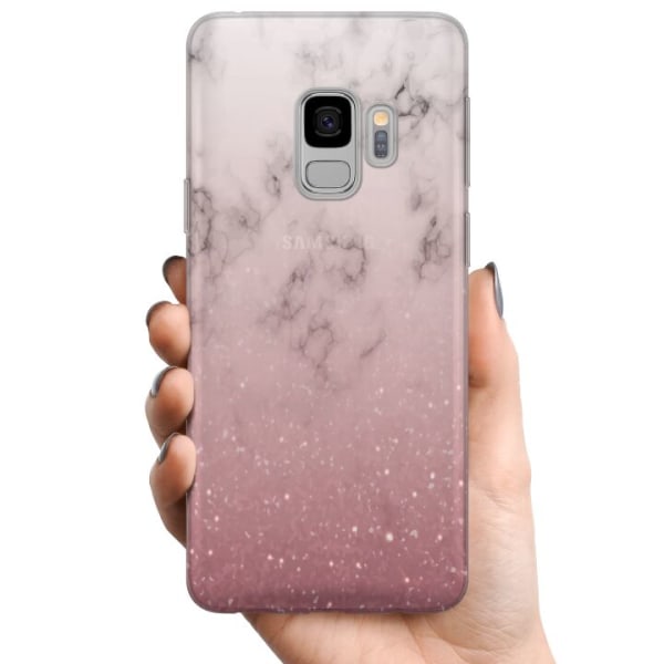 Samsung Galaxy S9 TPU Mobilcover Blødt Pink Marmor