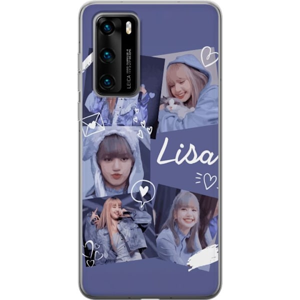 Huawei P40 Genomskinligt Skal Lisa Blackpink – Aesthetic K-pop Queen