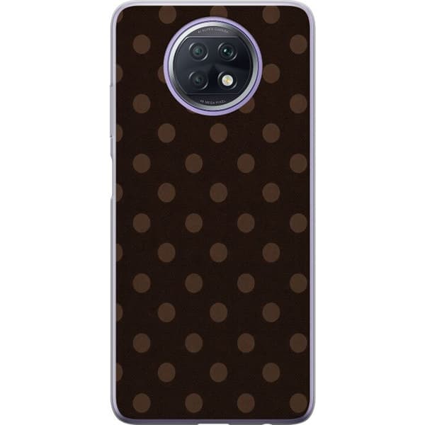 Kompatibelt Mobilskal till Xiaomi Redmi Note 9T Mocha Dots brun