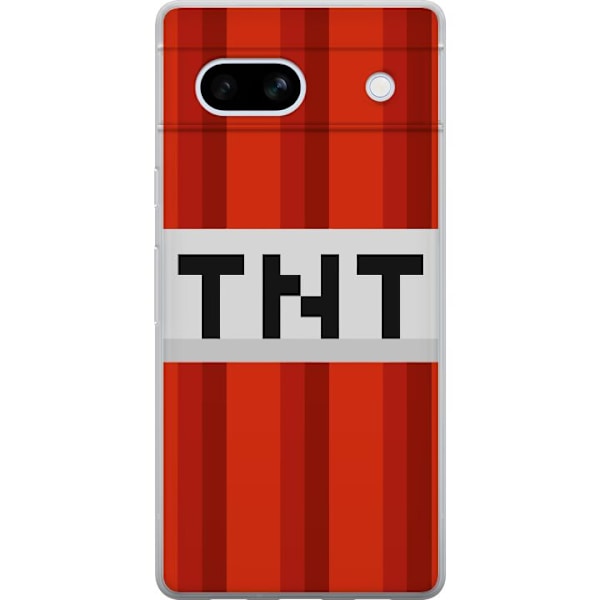 Google Pixel 7a Genomskinligt Skal Minecraft TNT