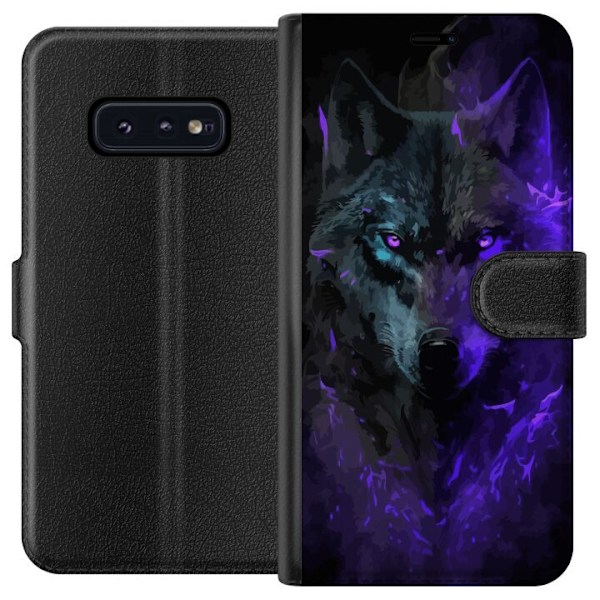 Samsung Galaxy S10e Plånboksfodral Varg Lila