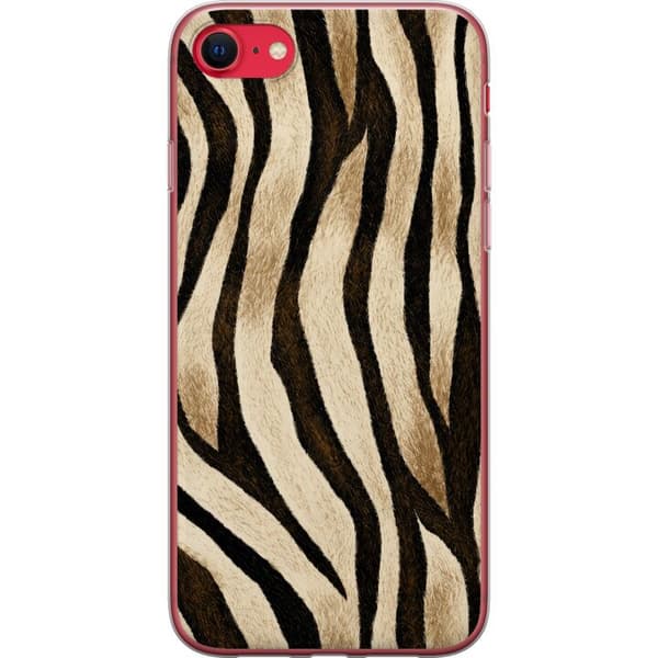 Kompatibel Mobilcover til Apple iPhone SE (2020) Savannestriber beige
