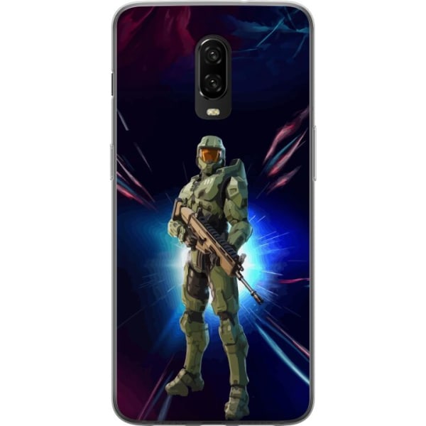 OnePlus 6T Gennemsigtig cover Fortnite - Master Chief