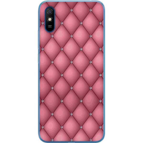 Xiaomi Redmi 9A Gennemsigtig cover Unikt Lyserød Mønster