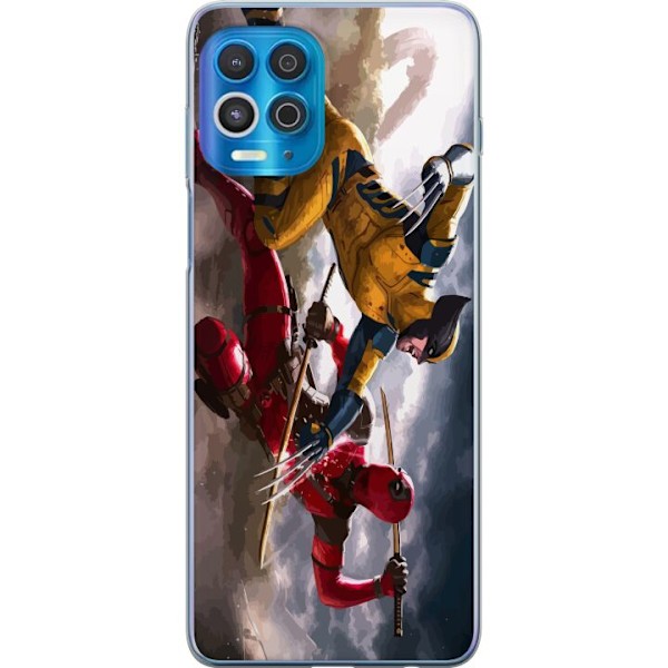 Motorola Edge S Gennemsigtig cover Wolverine Deadpool