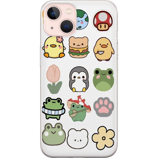 Apple iPhone 13 Gjennomsiktig deksel Kawaii Friends