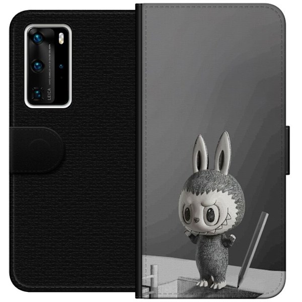 Huawei P40 Pro Lompakkokotelo Pop Mart MEGA LABUBU LABUBU Sket