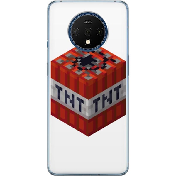 OnePlus 7T Läpinäkyvä kuori Minecraft TNT