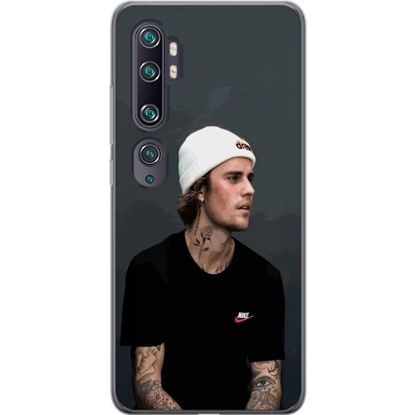 Xiaomi Mi Note 10 Gjennomsiktig deksel Justin Bieber