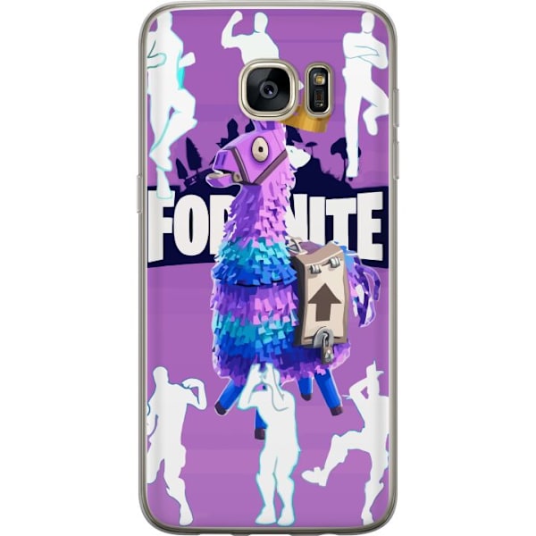 Samsung Galaxy S7 edge Läpinäkyvä kuori Fortnite